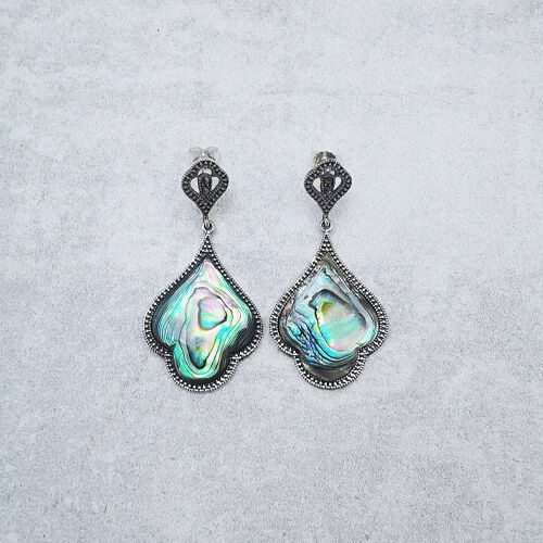 Fenoménní náušnice z perleťové hmoty