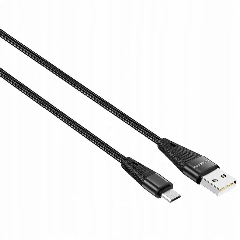 

BU10 Kabel micro Usb Mocny 2.4A Długi 1.2M Metal