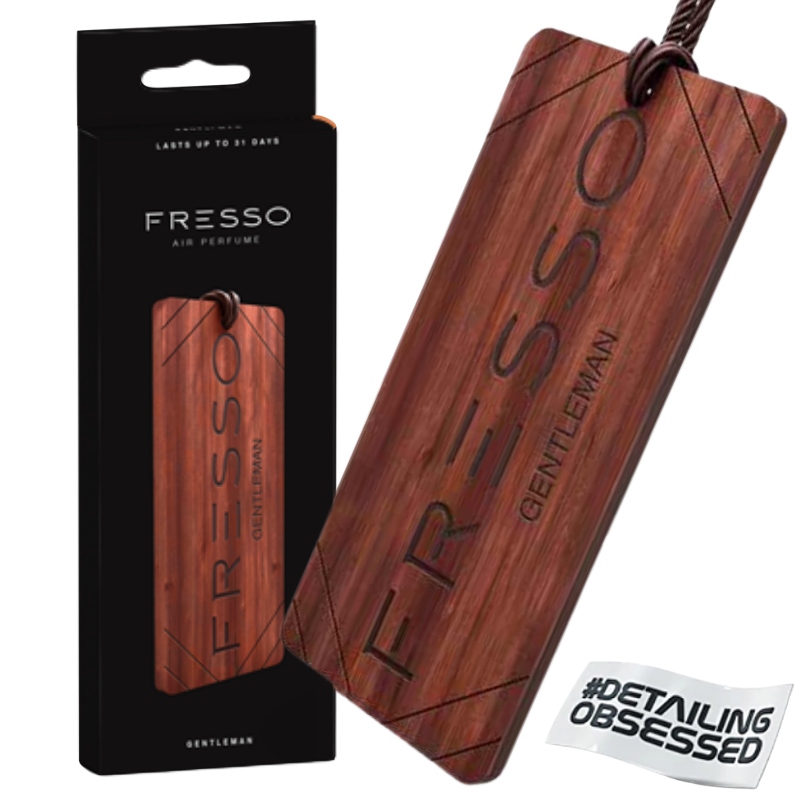 FRESSO GENTLEMAN drewniana zawieszka zapachowa do samochodu biura domu 15g
