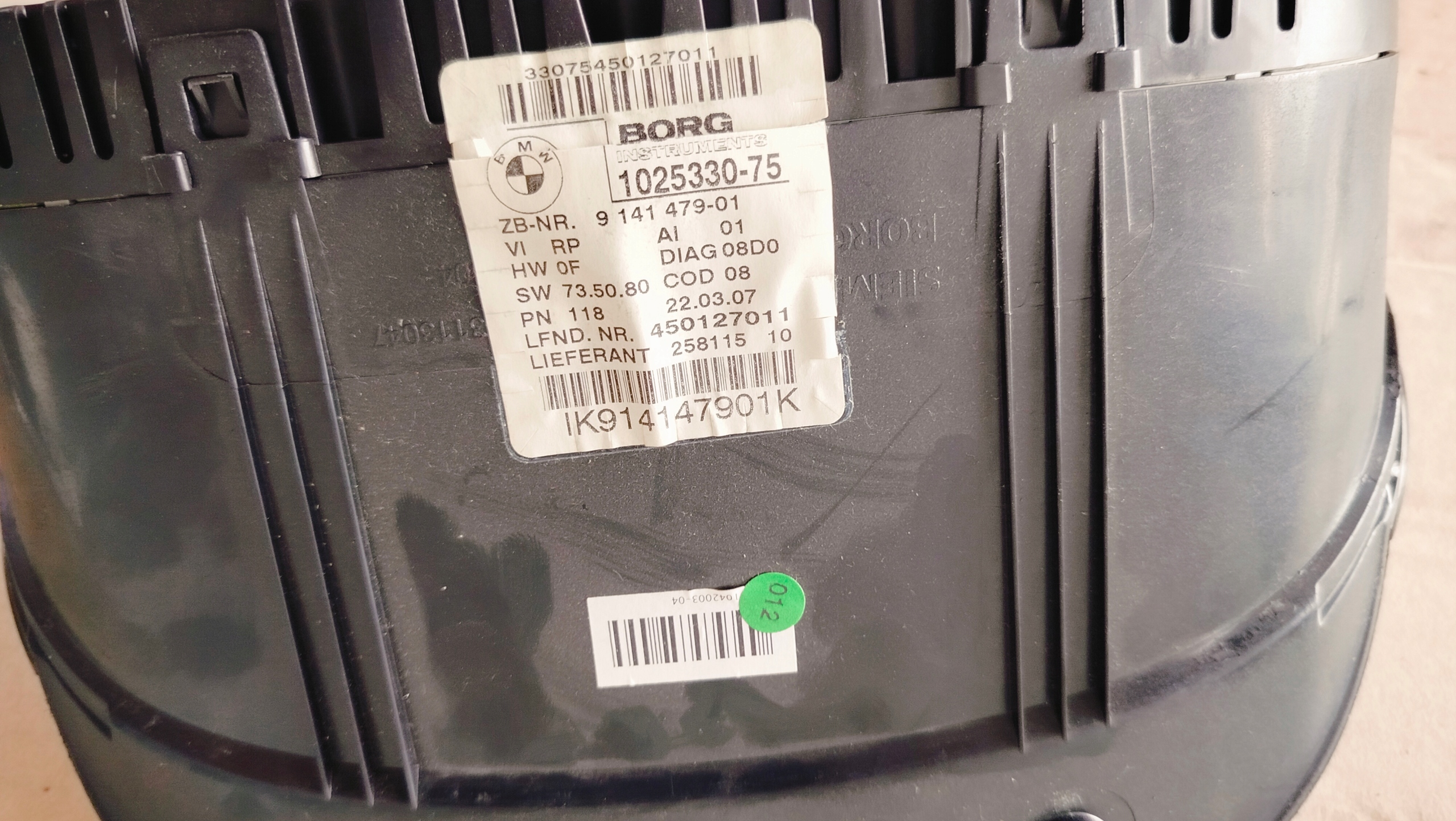 dials dials BMW E91 90 2.0 petrol EUROPA 9141479