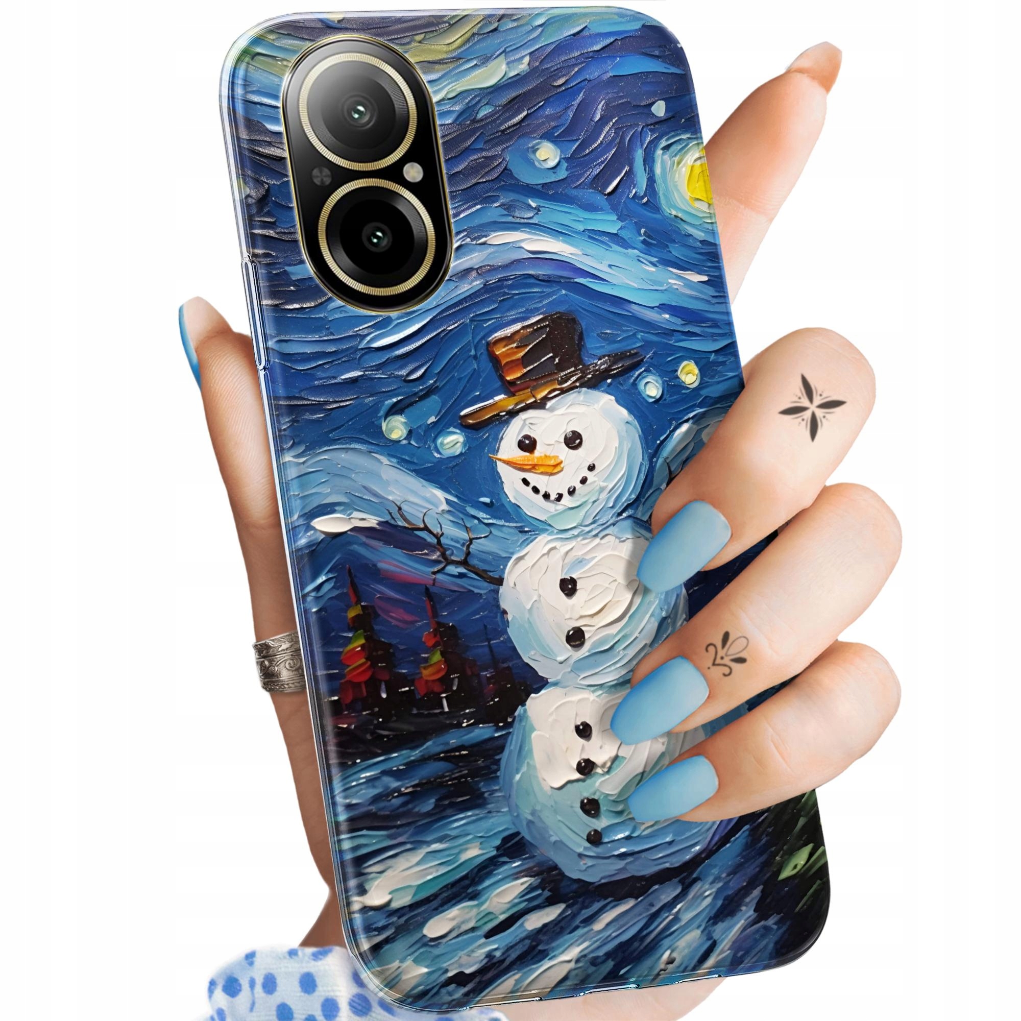 Etui Do Realme C67 4G Bałwan Zima Śnieg Obudowa Pokrowiec Case