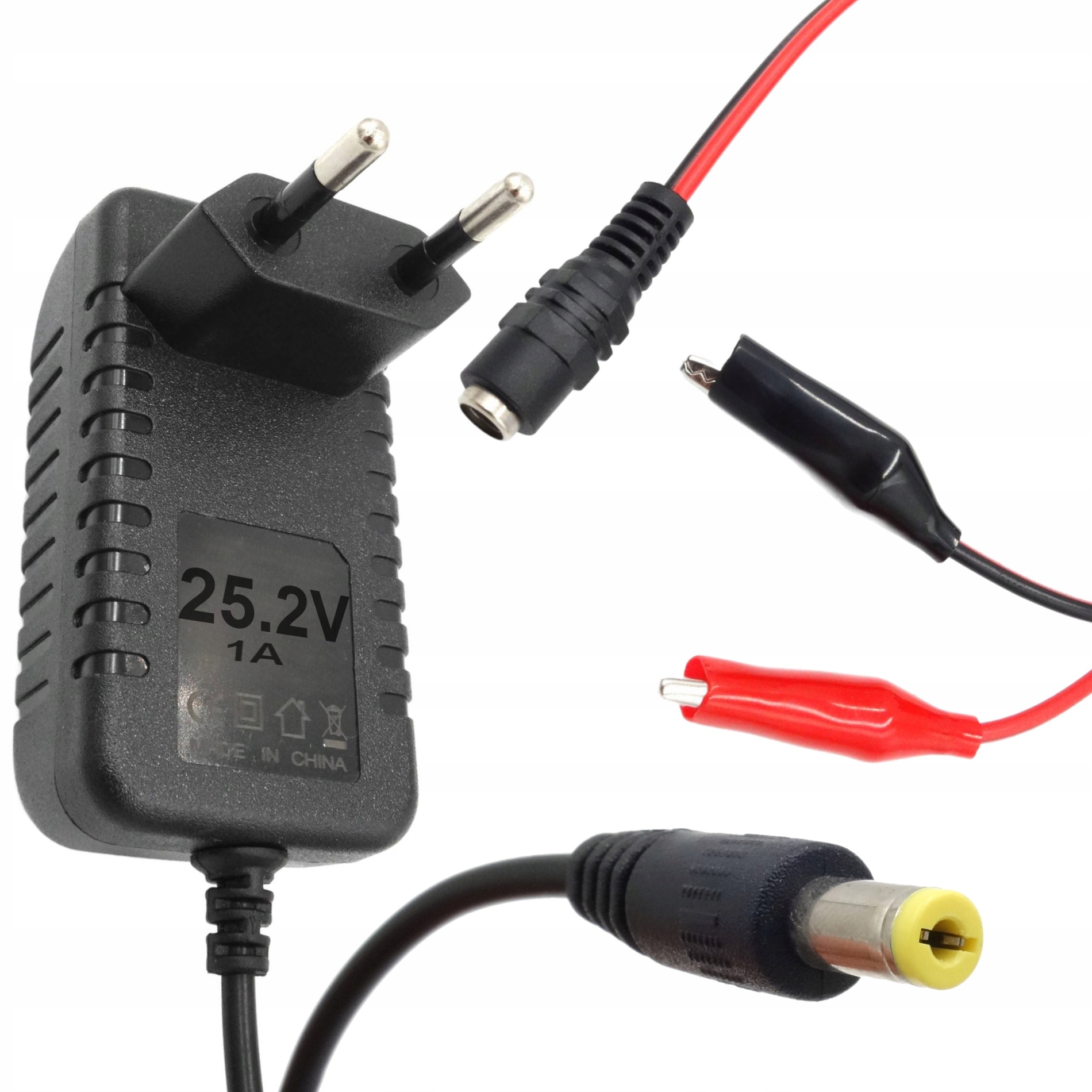 ŁADOWARKA DO AKUMULATORÓW ZASILACZ Li-ion 25.2V 1A DO OGNIW PAKIETÓW 6S