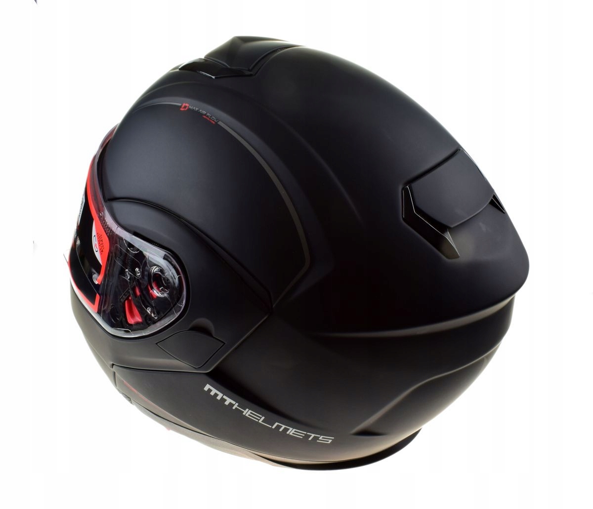 Kask motocyklowy szczękowy MT ATOM BLACK BLENDA S Rodzaj lakieru matowy