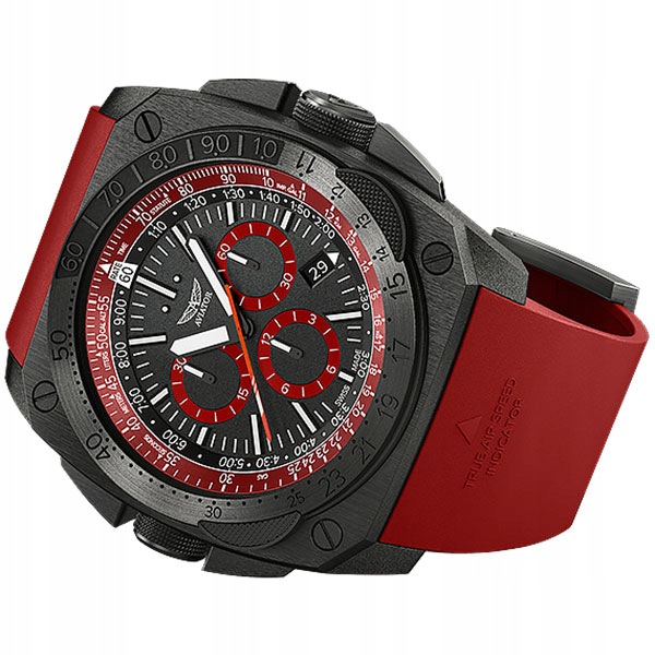 Letecké Pánské Hodinky Aviator M.2.30.5.215.6 MIG-29 Smt Chrono Swiss Made