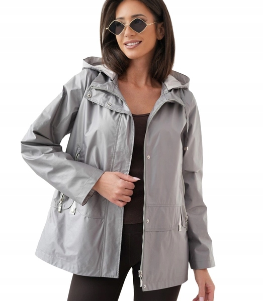 Dámská stylová jarní bunda s kapucí Lena 50