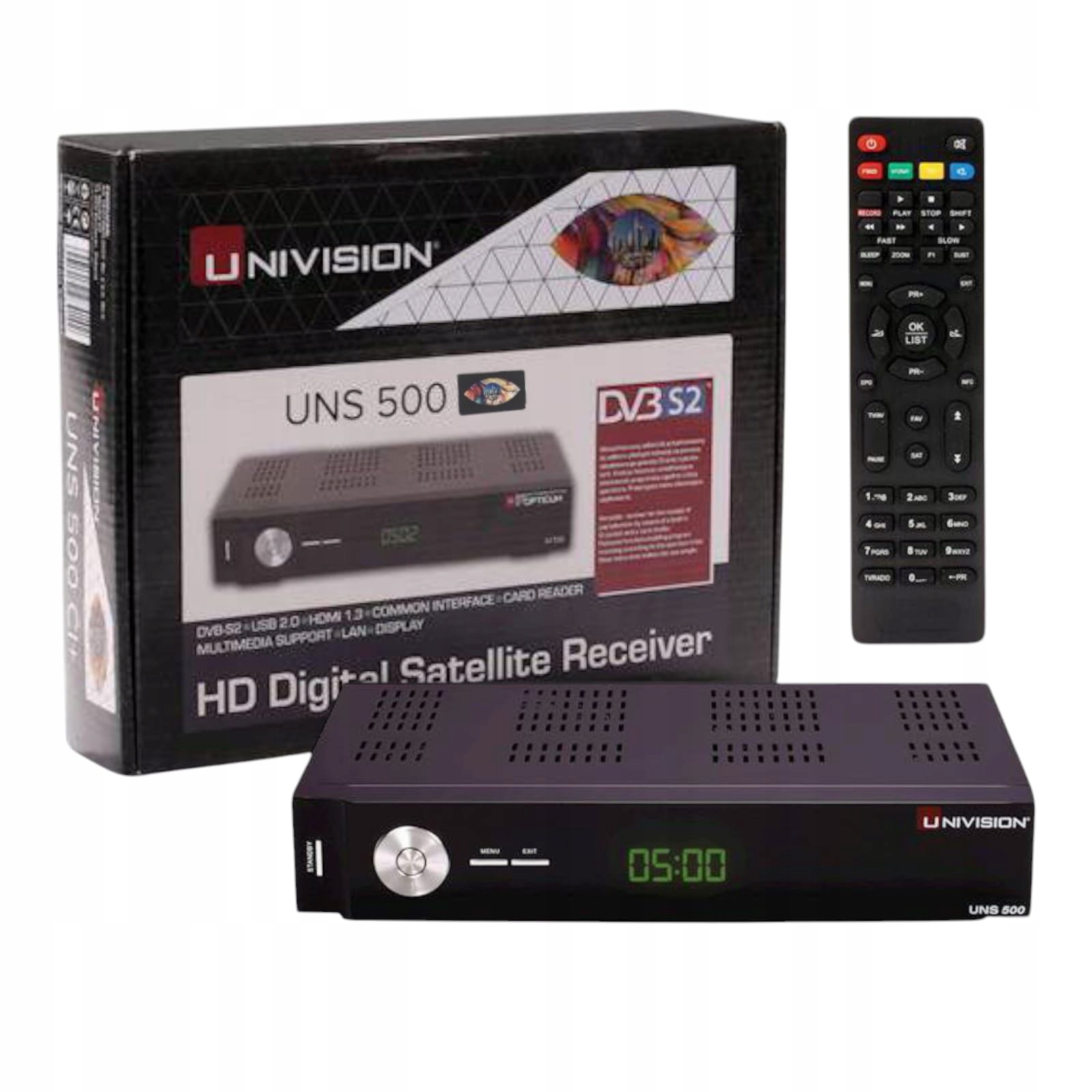 Tuner DVB-S2 Hd Uns 500