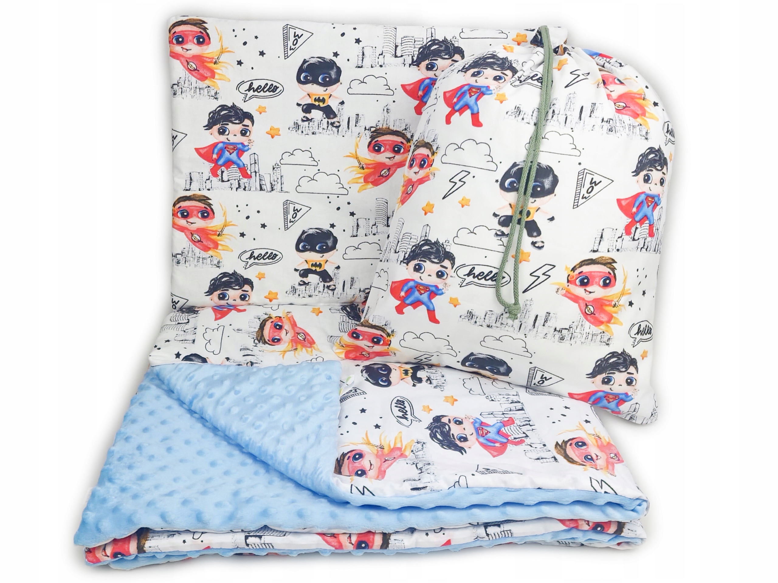 ZESTAW PRZEDSZKOLAKA KOŁDRA 100X135 + PODUSZKA 3W1