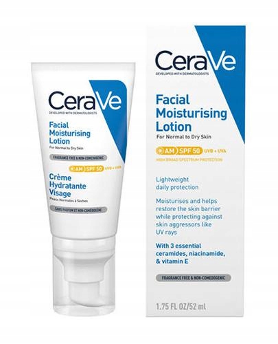 

Cerave Krem nawilżający do twarzy Spf 50 52 ml