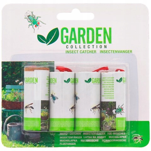 

Pułapka Lep Na Muchy W Rolce Garden 4 Sztuki