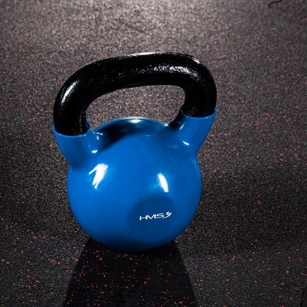 KNV16 BLUE KETTLEBELL ŻELIWNY POKRYTY WINYLEM HMS Marka HMS