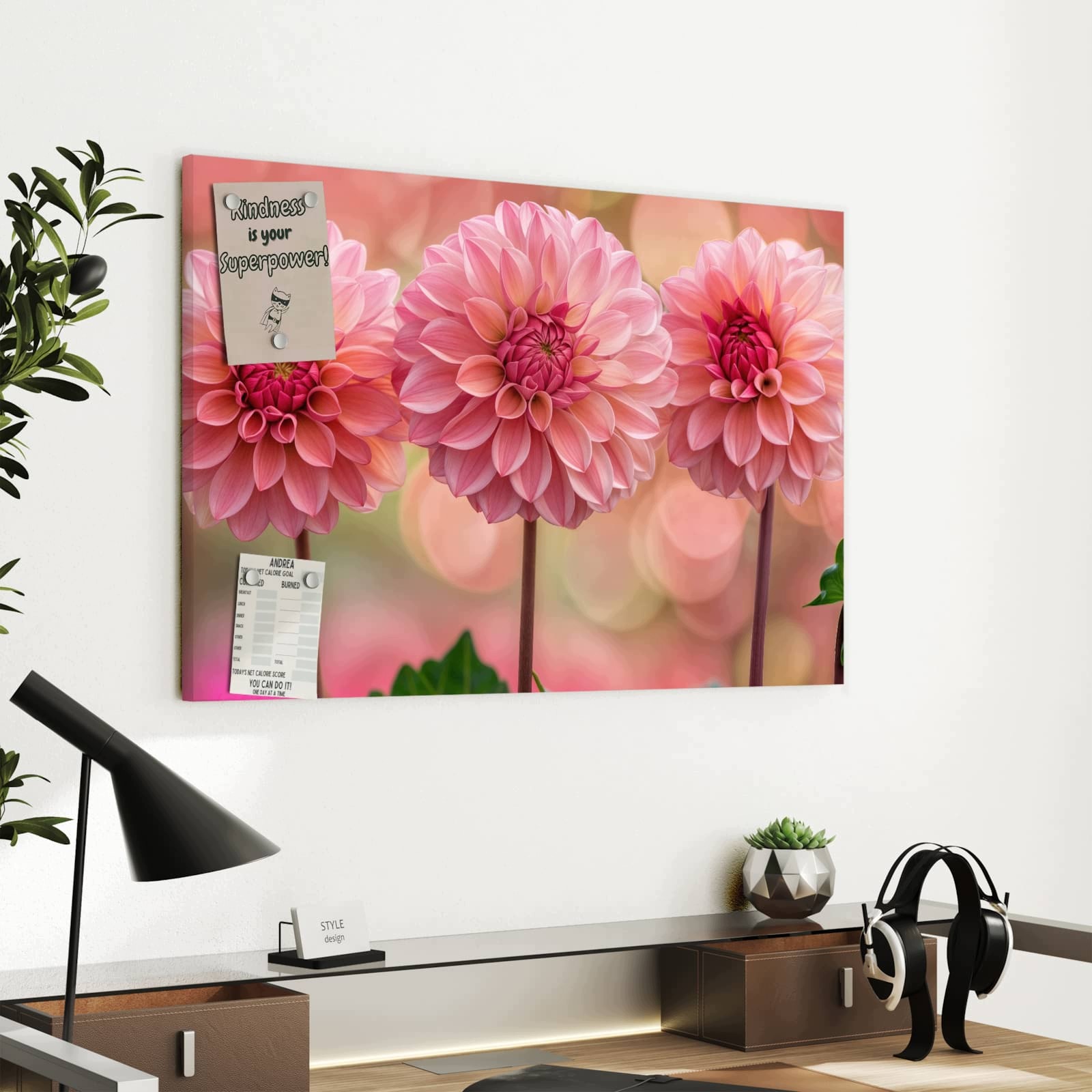 Magnetická tabule Tři Květiny 60 × 40 cm
