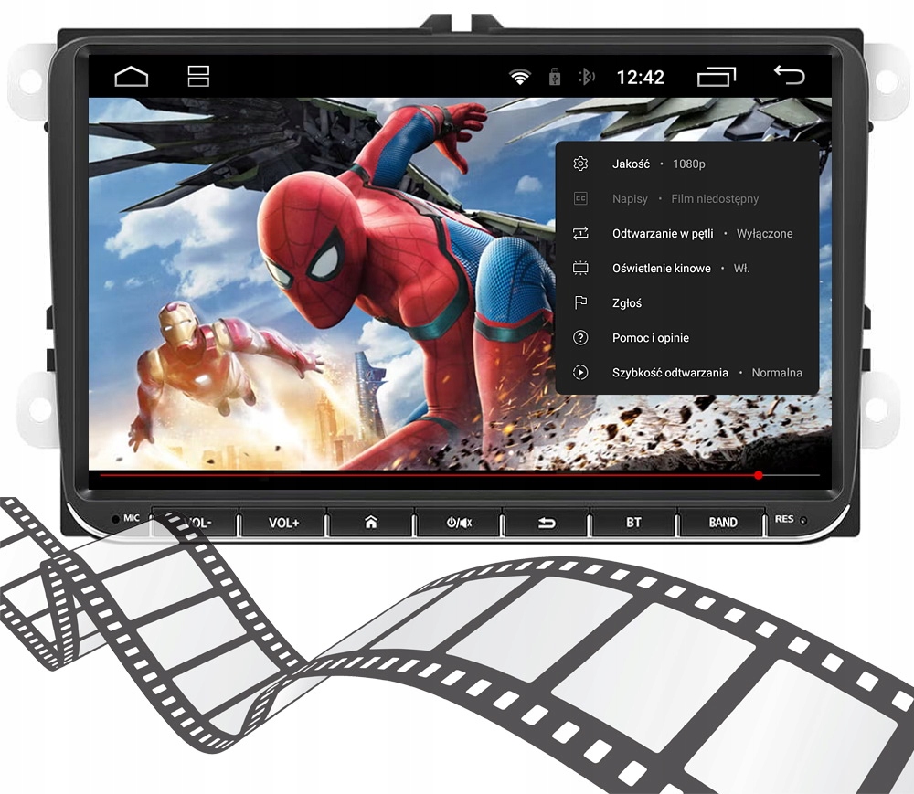 RADIO 9'' ANDROID GOLF VI 6 VW PASSAT B6 B7 Głębokość produktu 5 cm