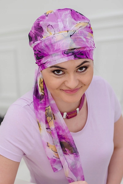 Turban Chusta Amelia Szyfon Jedwabny K/4 Turbany Chusty EAN (GTIN) 5903855732278