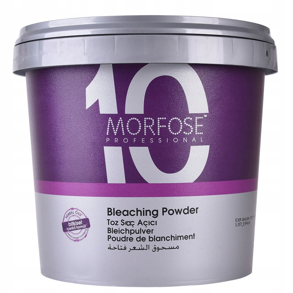 Morfose Professional 10 Powder Rozjasňovač Modrý 900 G Olej 10 ML