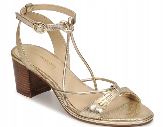 Les Tropeziennes Zlaté Kožené Sandály 41 Žui