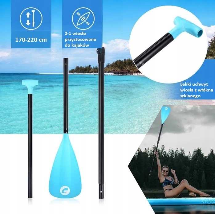 DESKA SUP BOARD POMPOWANA Exprotrek 305cm 150kg Model brak