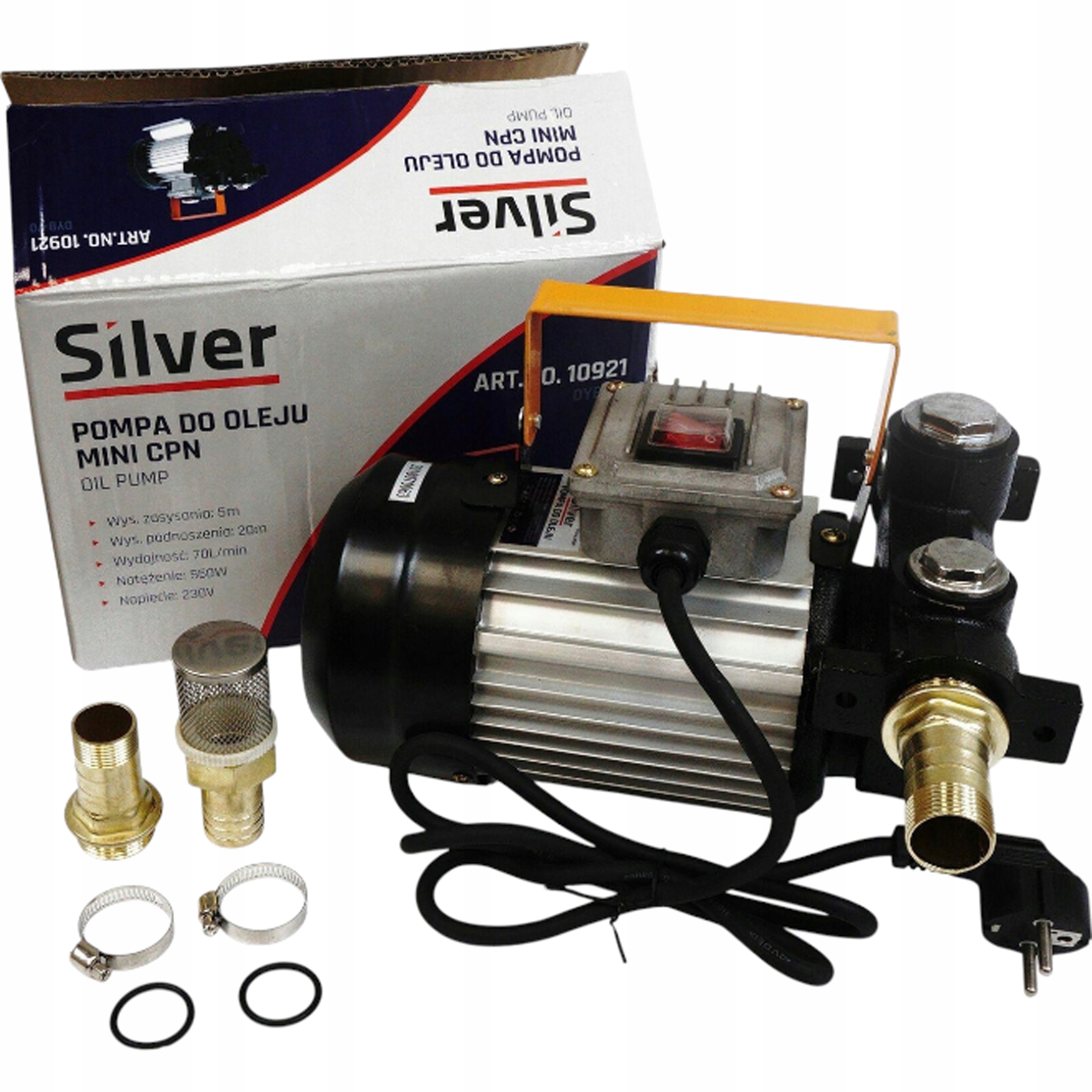 Čerpadlo na palivo a olej Silver S10921 230V 550 W 70 l/min mini Cpn