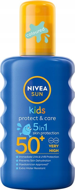 Nivea Sun Kids Ochranný Sprej Pro Děti Protect+care 5IN1 SPF50+ 200 ML