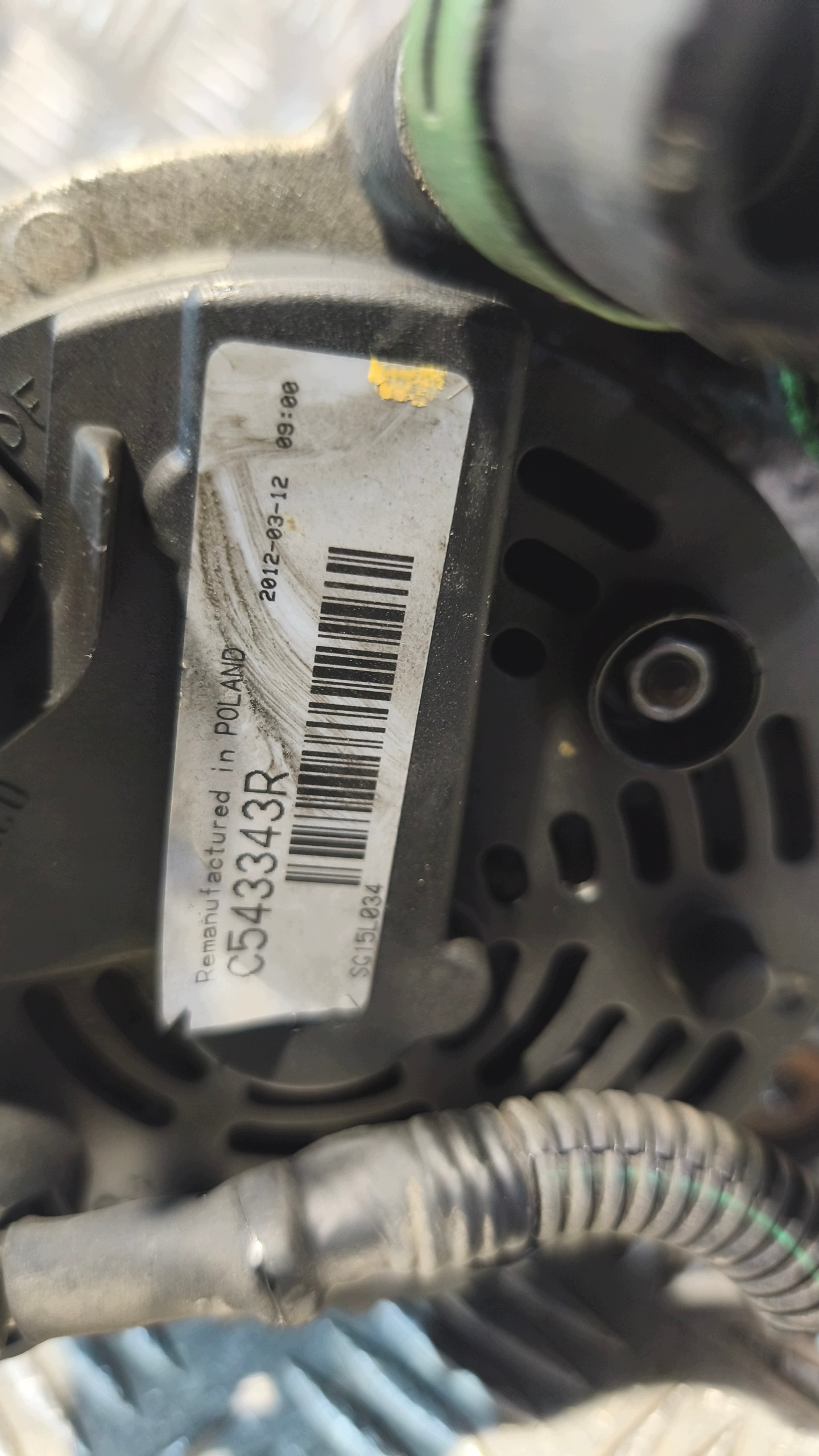 alternator RENAULT ESPACE 2005r 2.2D 7711134926