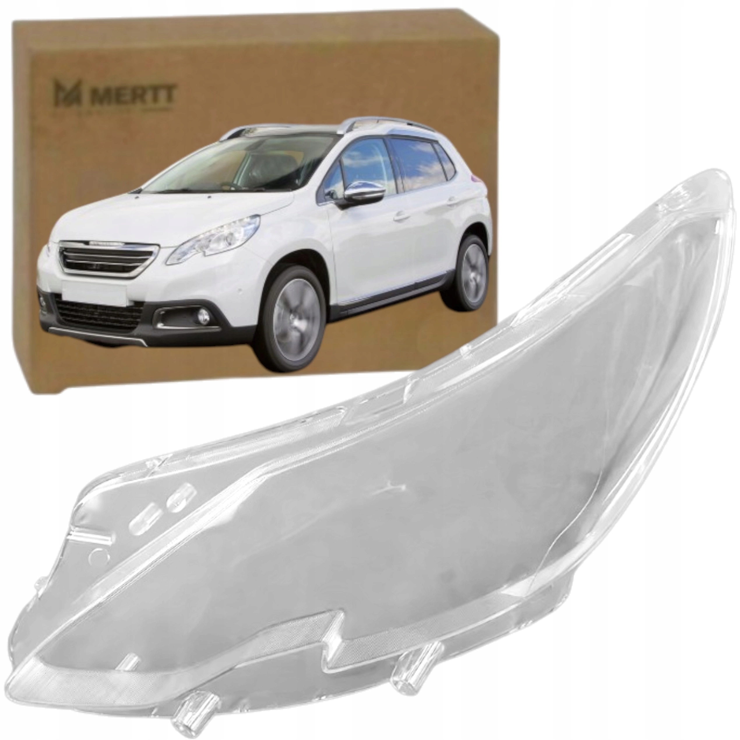 Levé Sklo Sklo Předního Světla Peugeot 2008 2013-2019