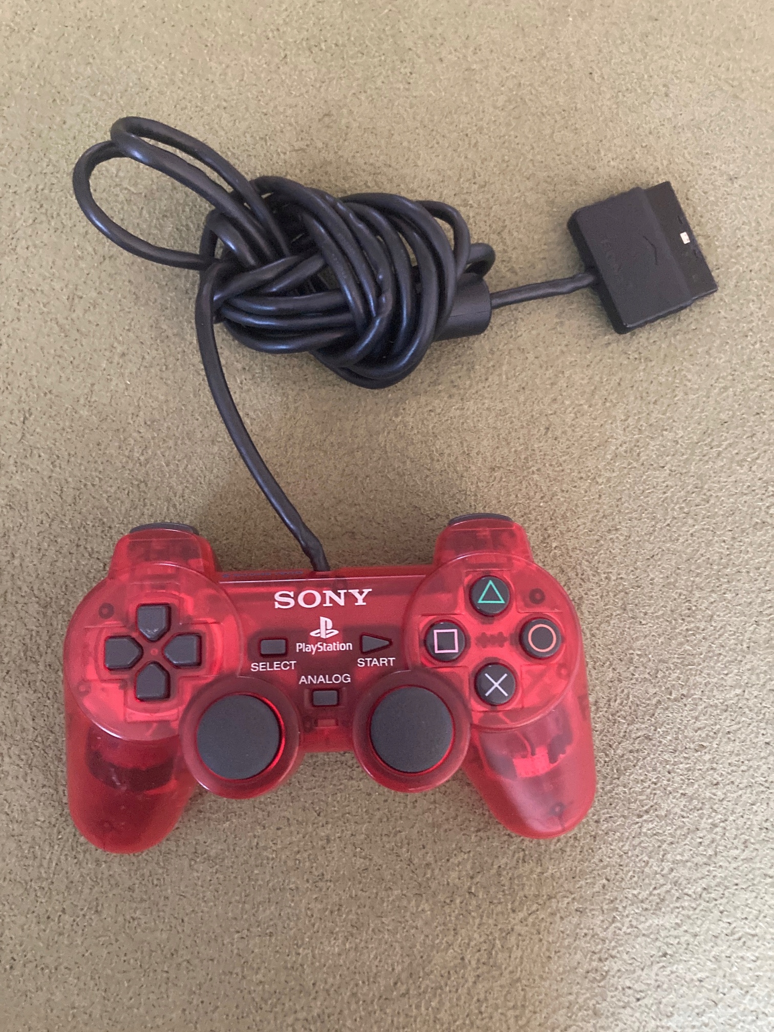 Kontroler DualShock 2 Playstation 2 Pad Czerwony
