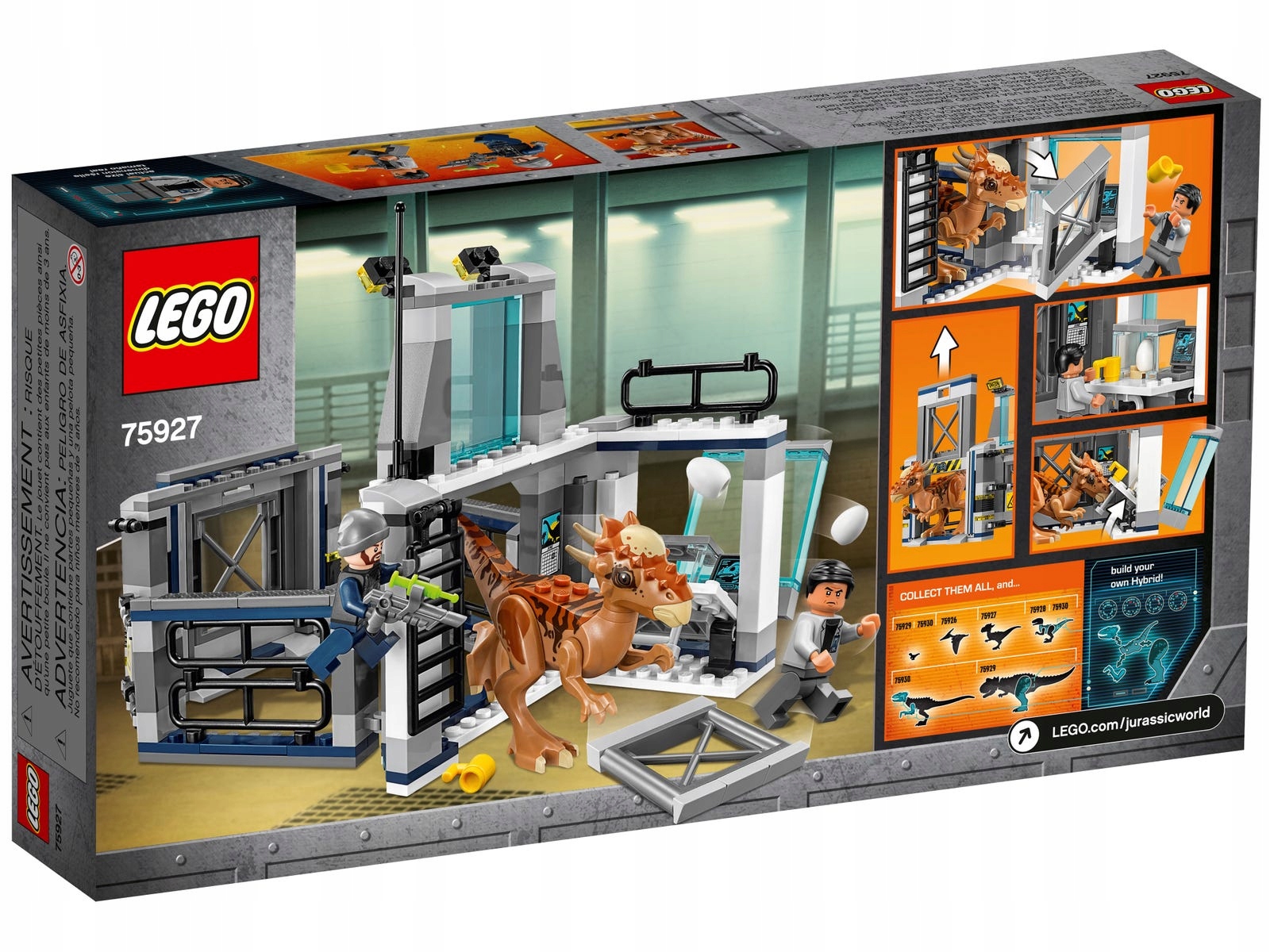 Lego 75927 Jurassic World Ucieczka z laboratorium ze stygimolochem Unikat