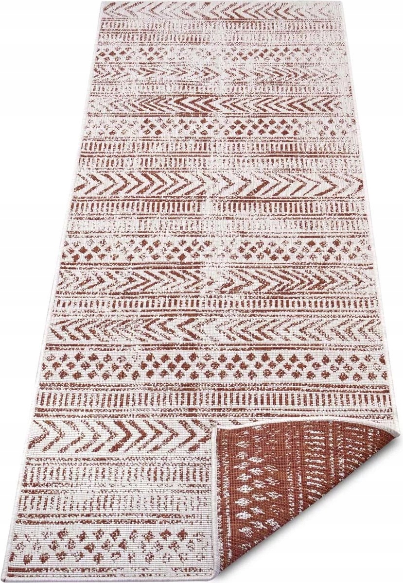 Koberec Běhoun 80x250 cm, oboustranný, plochý tkaný pro chodbu-předsíň