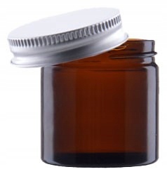 

Słoik Brązowy Pojemnik Szklany do Świec 120ml Nakr