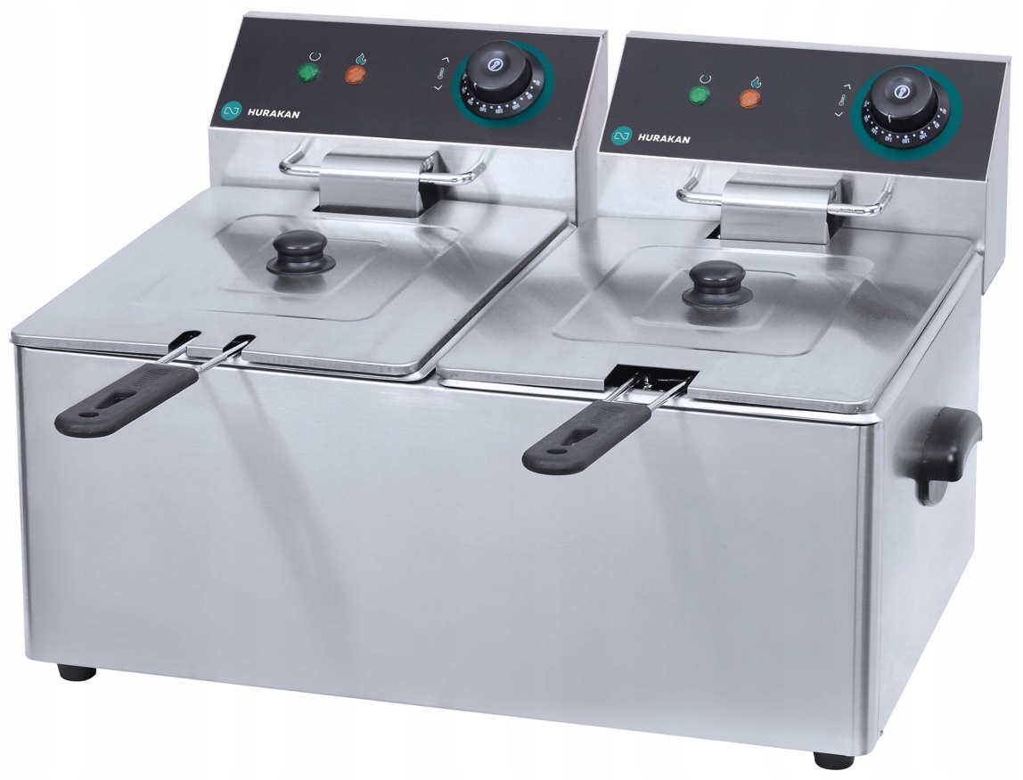 Profesionální gastronomická fritéza 2×8 l 5,6 kW Hurakan HKN-FD88N
