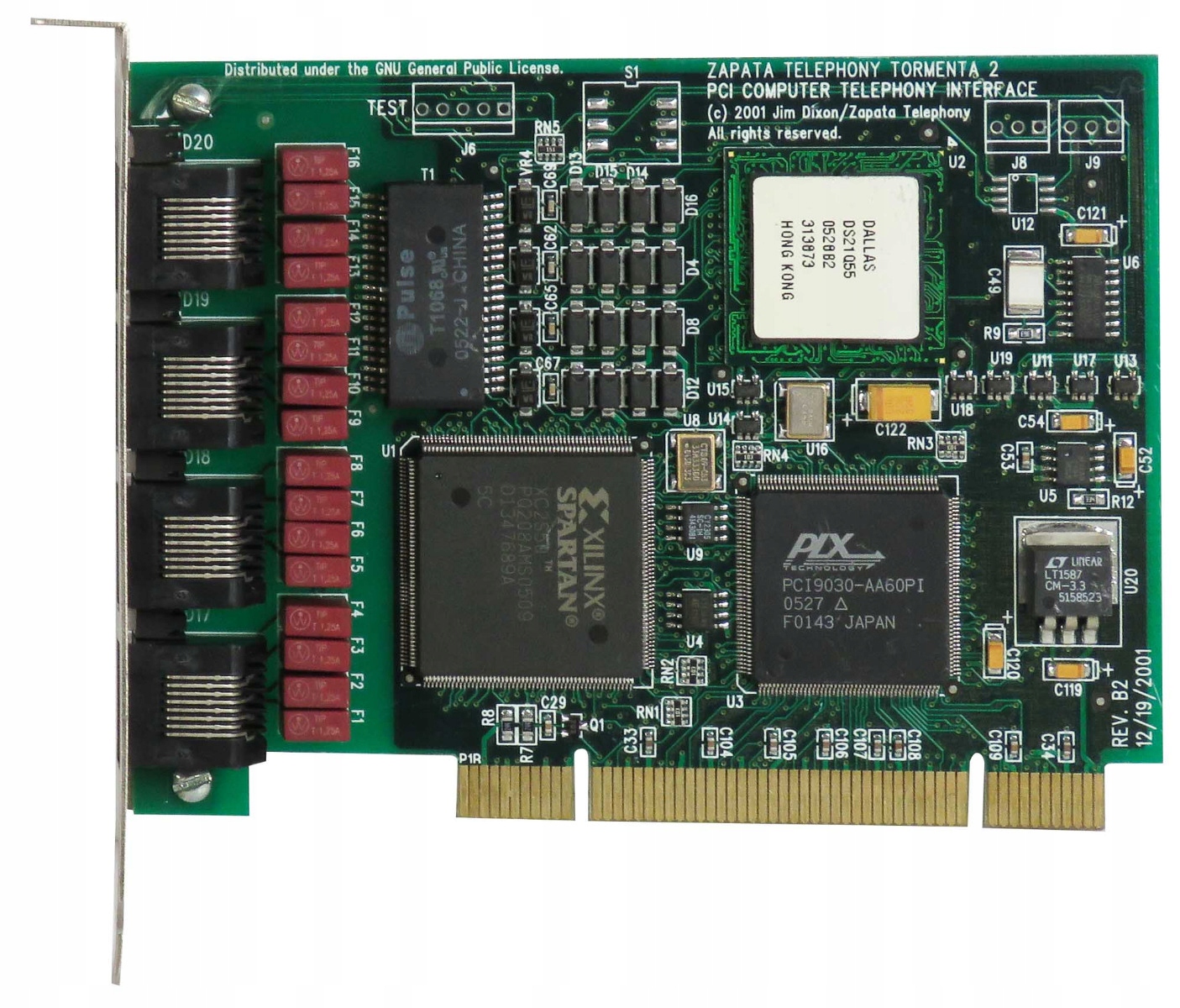 Zapata Telephony Dallas DS21Q55 DS21Q352/DS21Q354