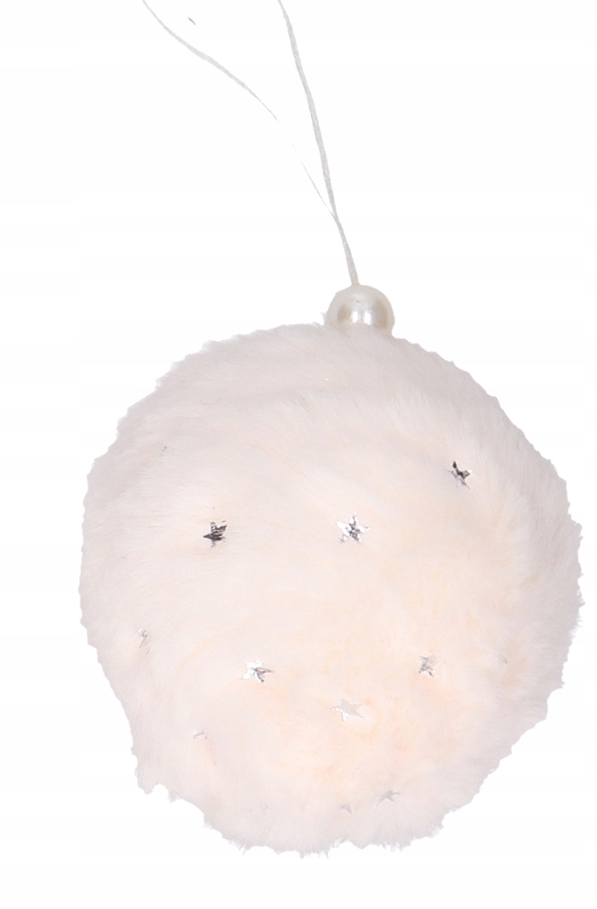 

Futerkowa Bombka na choinkę krem w "Gwiazdki