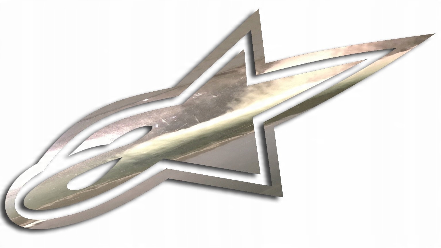 

Wycinana naklejka Alpinestars logo chrom