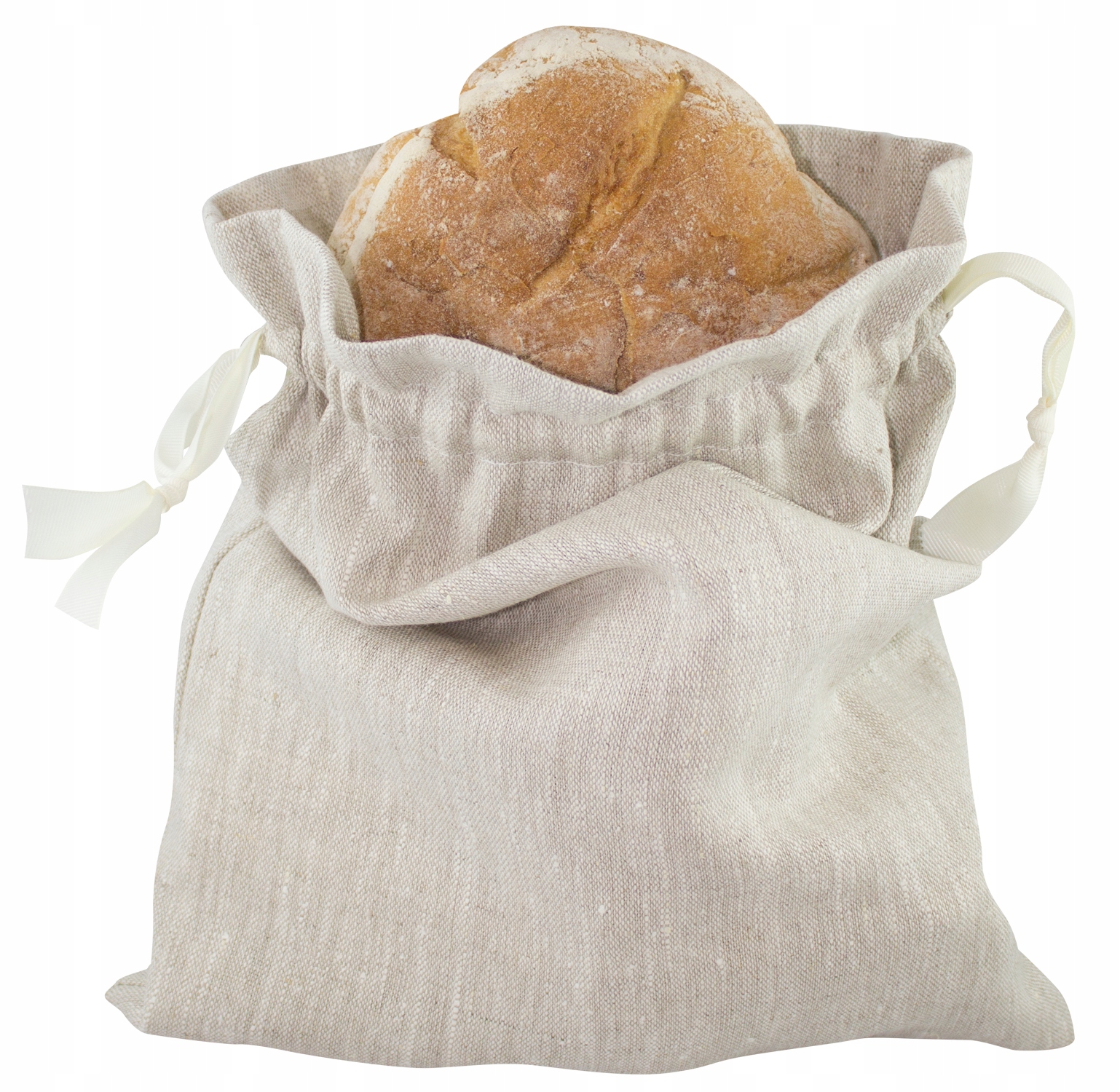 

Worek lniany na chleb duży pojemny na pieczywo