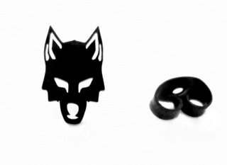 

Kolczyk czarny wilk 10mm/7mm stal 316l