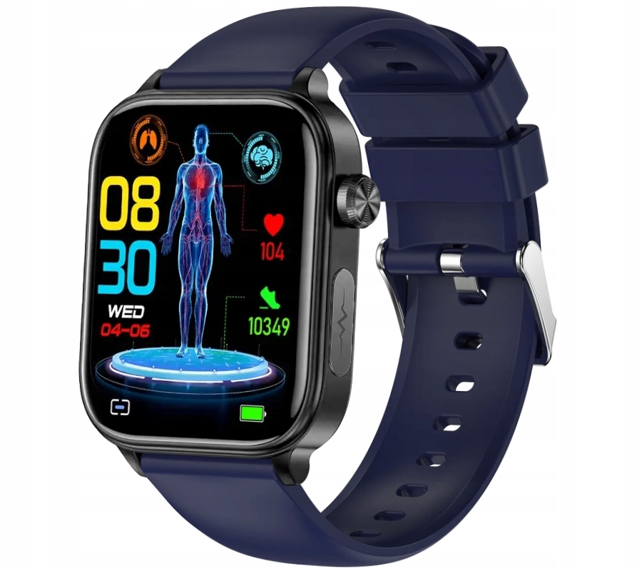 Chytré Hodinky Hodinky Ekg Tlakoměr Glukóza Složení Krve Amoled Menu V Polský