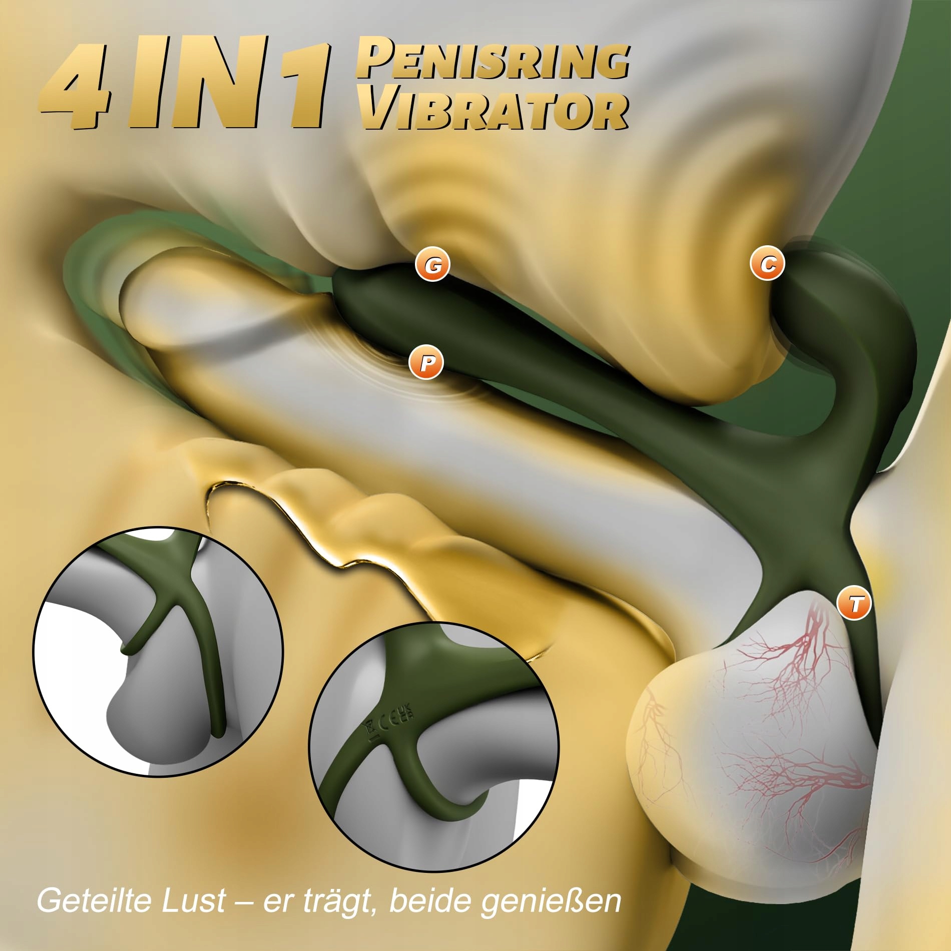 VIBRATOR Penisring Z 7 Trybami Wibracji Stymulator Klitorisu i G-Punktu — miniatura 2
