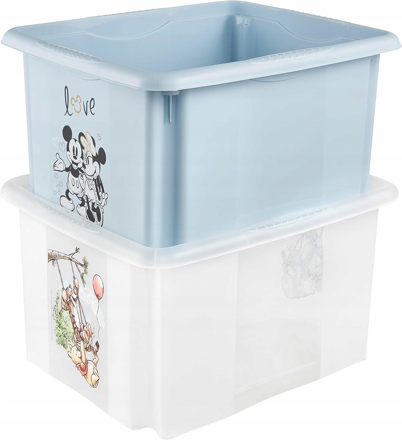 KEEEPER - Pojemnik na zabawki - pudełko kosz skrzynia - Kubuś Puchatek 24 L Głębokość mebla 35.5 cm