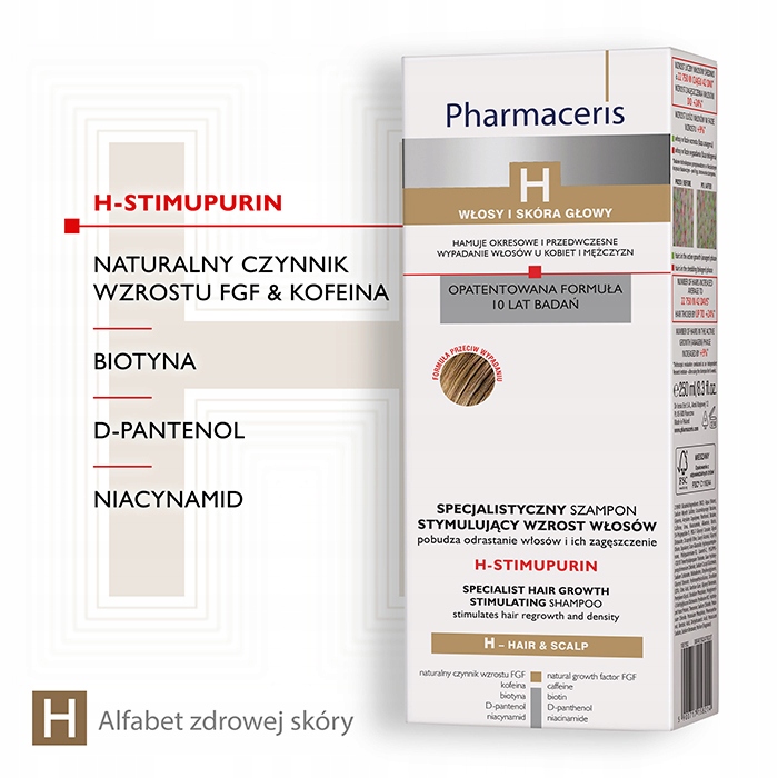 ZESTAW PHARMACERIS H STIMUPURIN SZAMPON+ODŻYWKA Kolor włosów do każdego koloru włosów