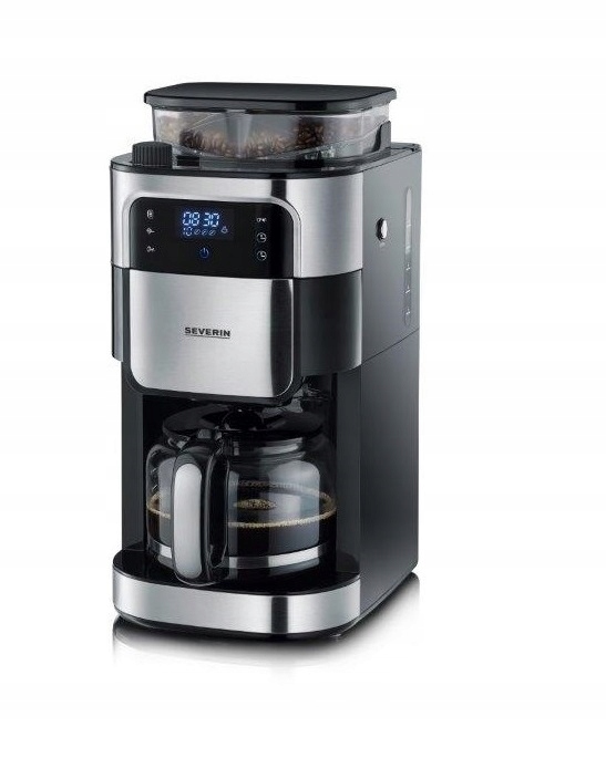 Severin Ka 4813 odtokový kávovar s mlynčekom na kávu čierny 1,4 l 1000 W