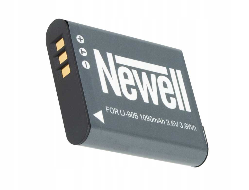 ŁADOWARKA+2 AKUMULATORY NEWELL DO OLYMPUS LI-90B Zawartość zestawu ŁADOWARKA+2 BATERIE