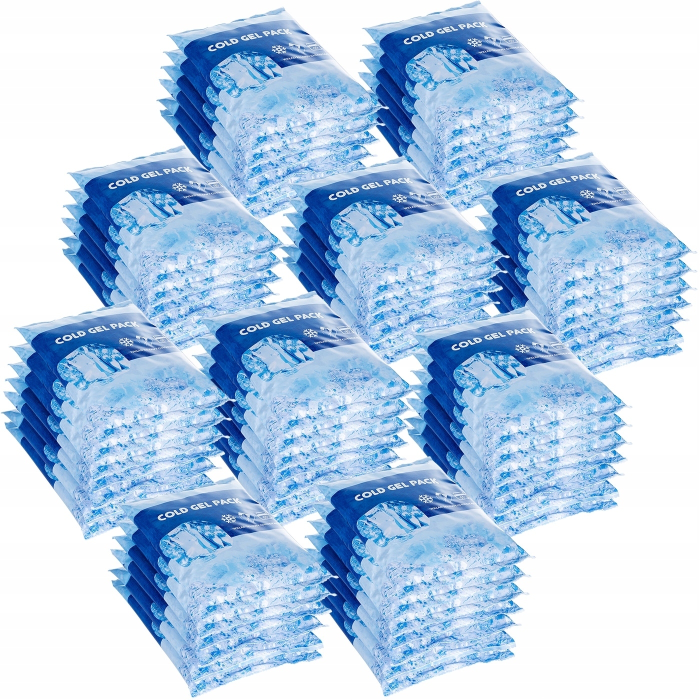 Wkład Żelowy Kompres Okład Chłodzący Mrożący Wielokrotnego Użytku 64x450g