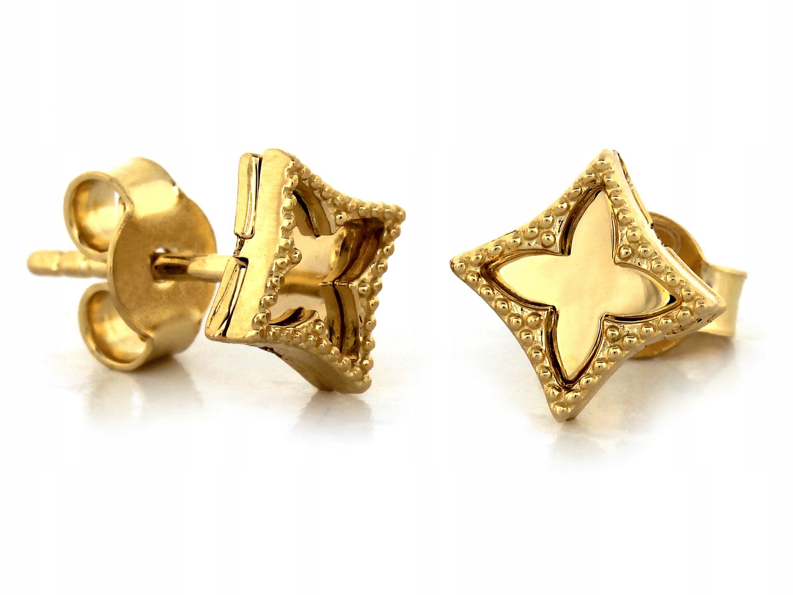 Dámské zlaté náušnice 585, ideální jako dárek 14k zlato