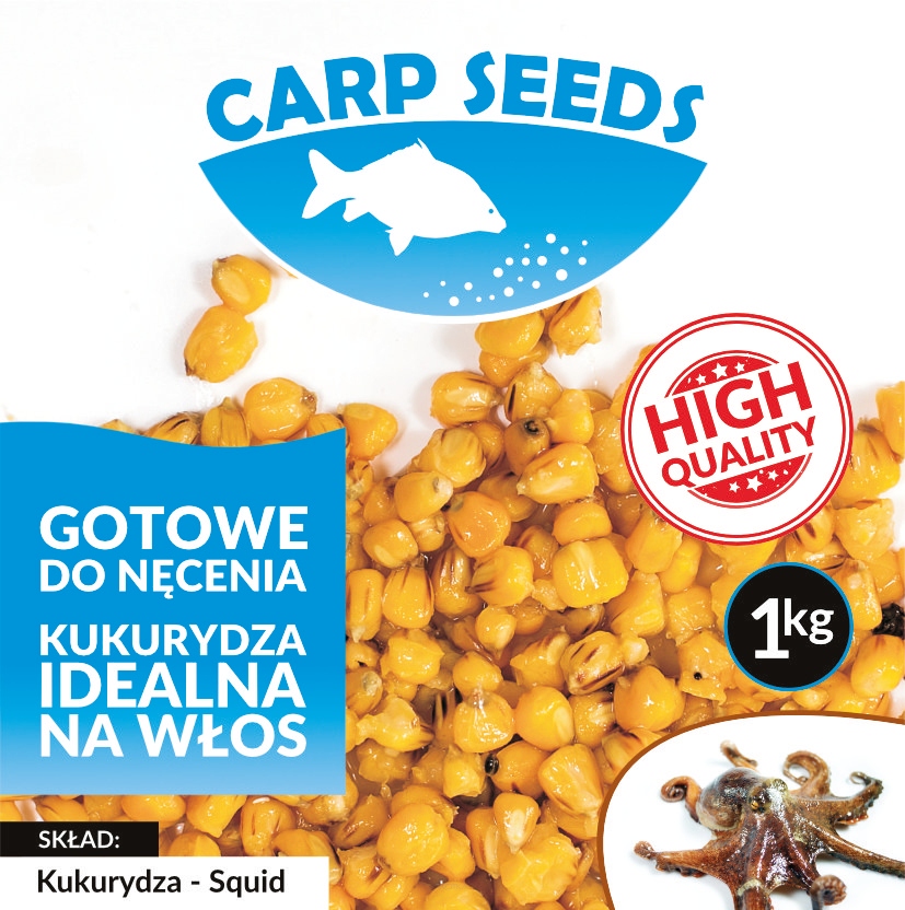 Kukurydza Naturalna Carp Seeds 1KG Squid