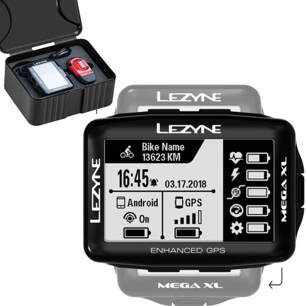 Cyklistická navigace Lezyne XL Gps Smart Loaded