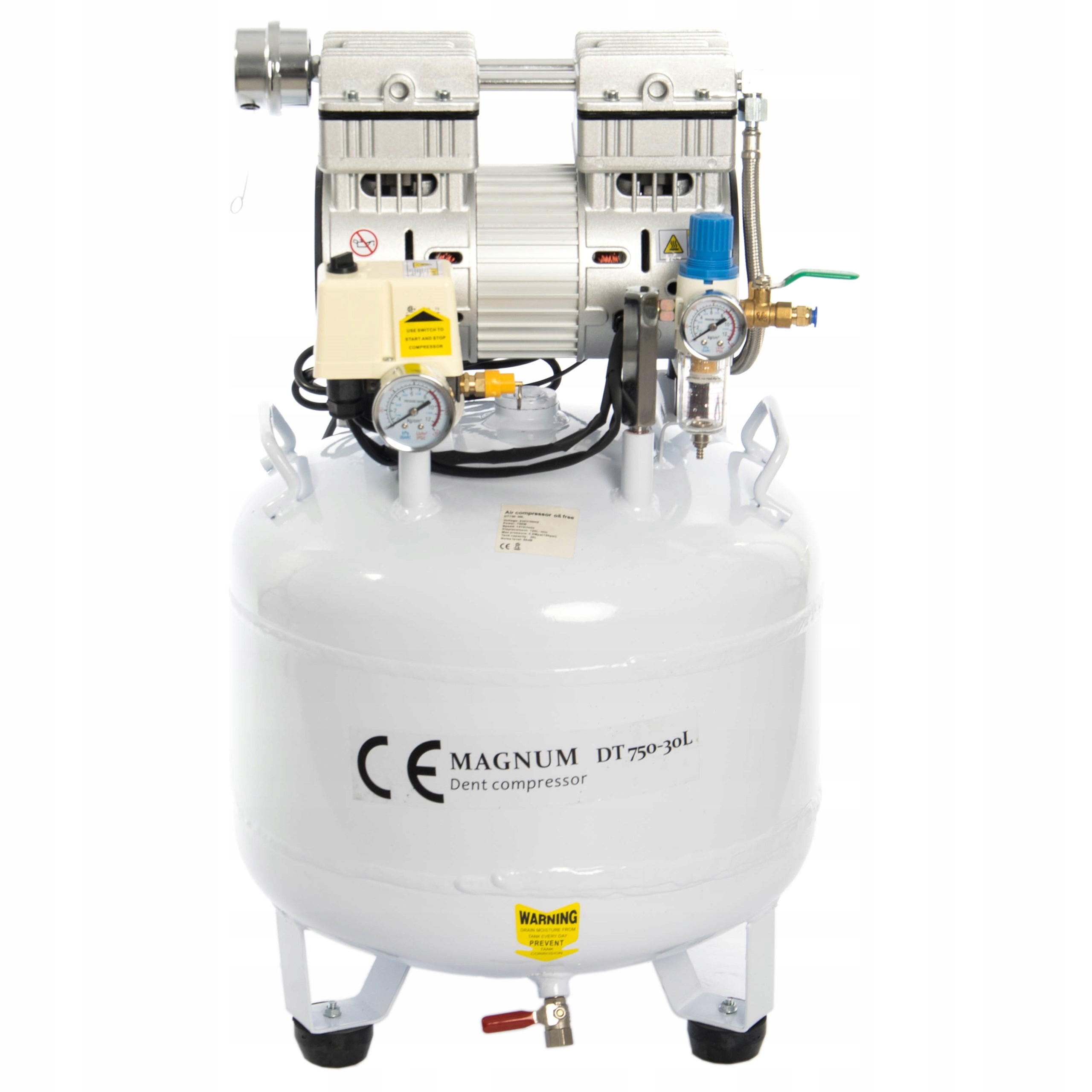 KOMPRESOR BEZOLEJOWY MAGNUM DT-750 STOMATOLOGICZNY