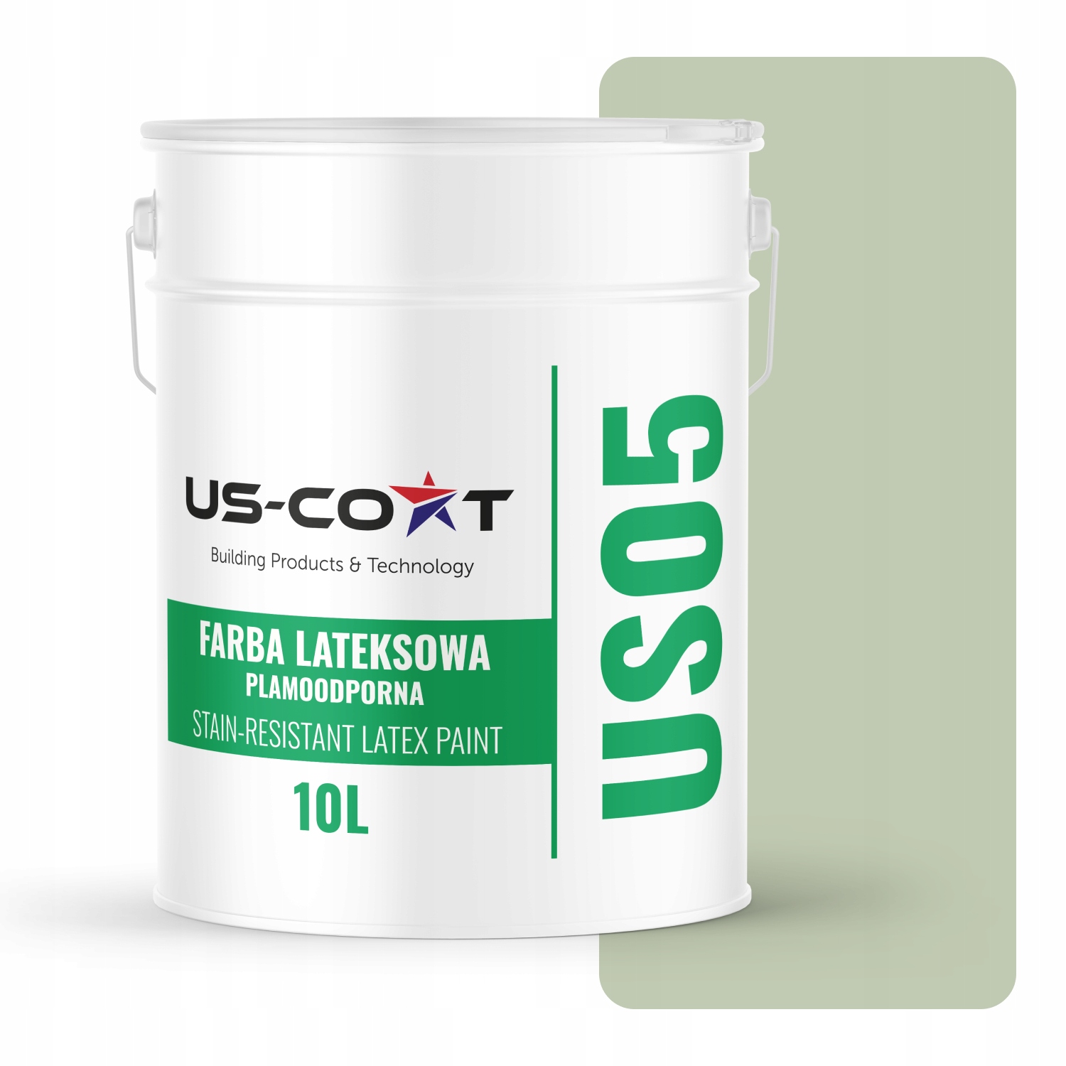 Latexová Farba Odolná Voči Škvrnám Olivová Farba H2055 10L Matná Na Steny Stropov