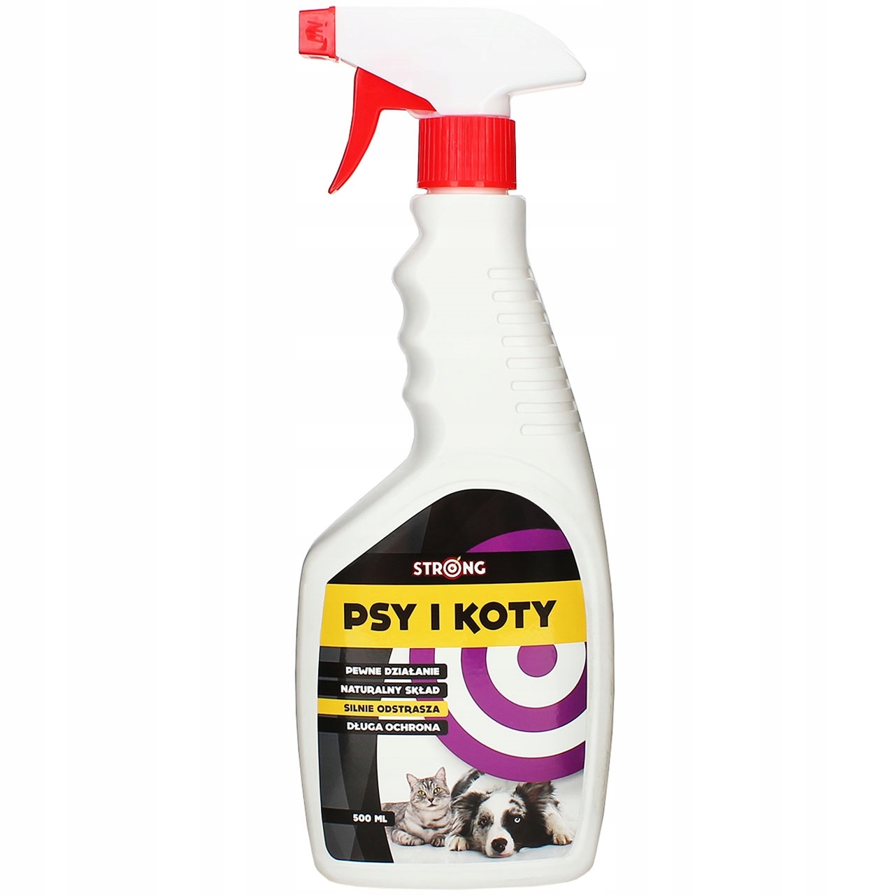 ODSTRASZACZ NA PSY I KOTY NATURALNY MEGA SKUTECZNY STRONG SPRAY 500 ML