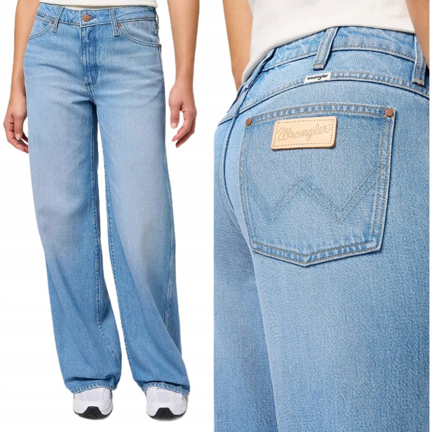 Wrangler World Wide Leg Jeansy Luźne Szerokie "betty Blue" W28 L30