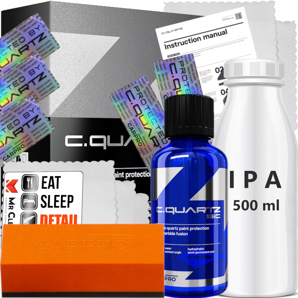 CARPRO CQUARTZ SIC PROSTA W APLIKACJI POWŁOKA CERAMICZNA DO SAMOCHODU 100ML