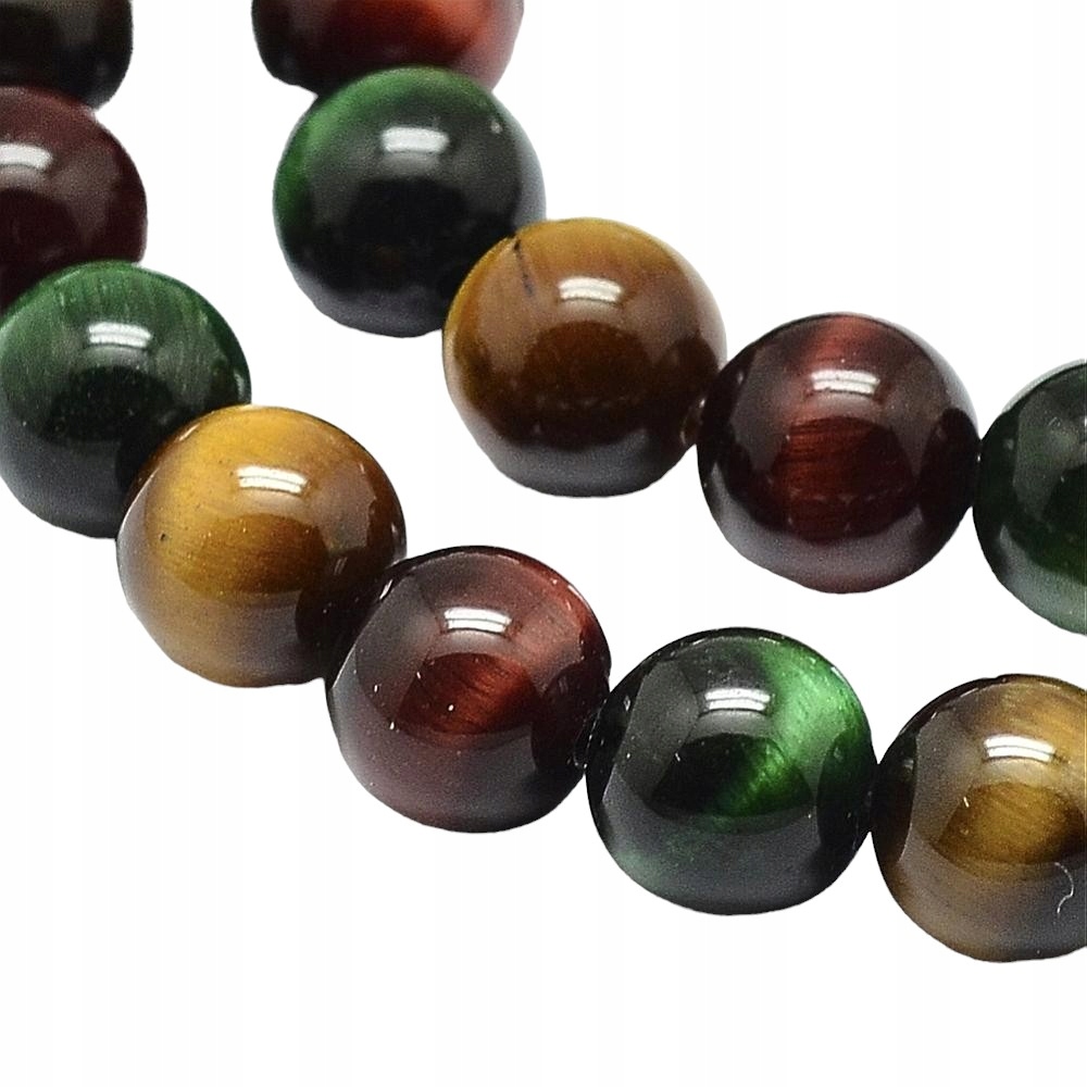 Přírodní Tygří oko Kameny Kámen Korálky Koule 6mm Šňůra cca 60ks